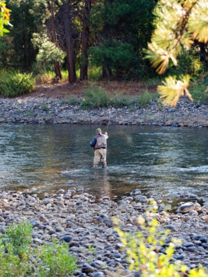 Stocked fishing lake